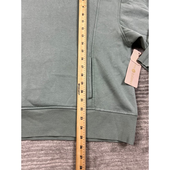 Harmony Balance Hoodie Womens Small Green Long‎ Sleeve Cotton Blend NWT - Picture 7 of 15